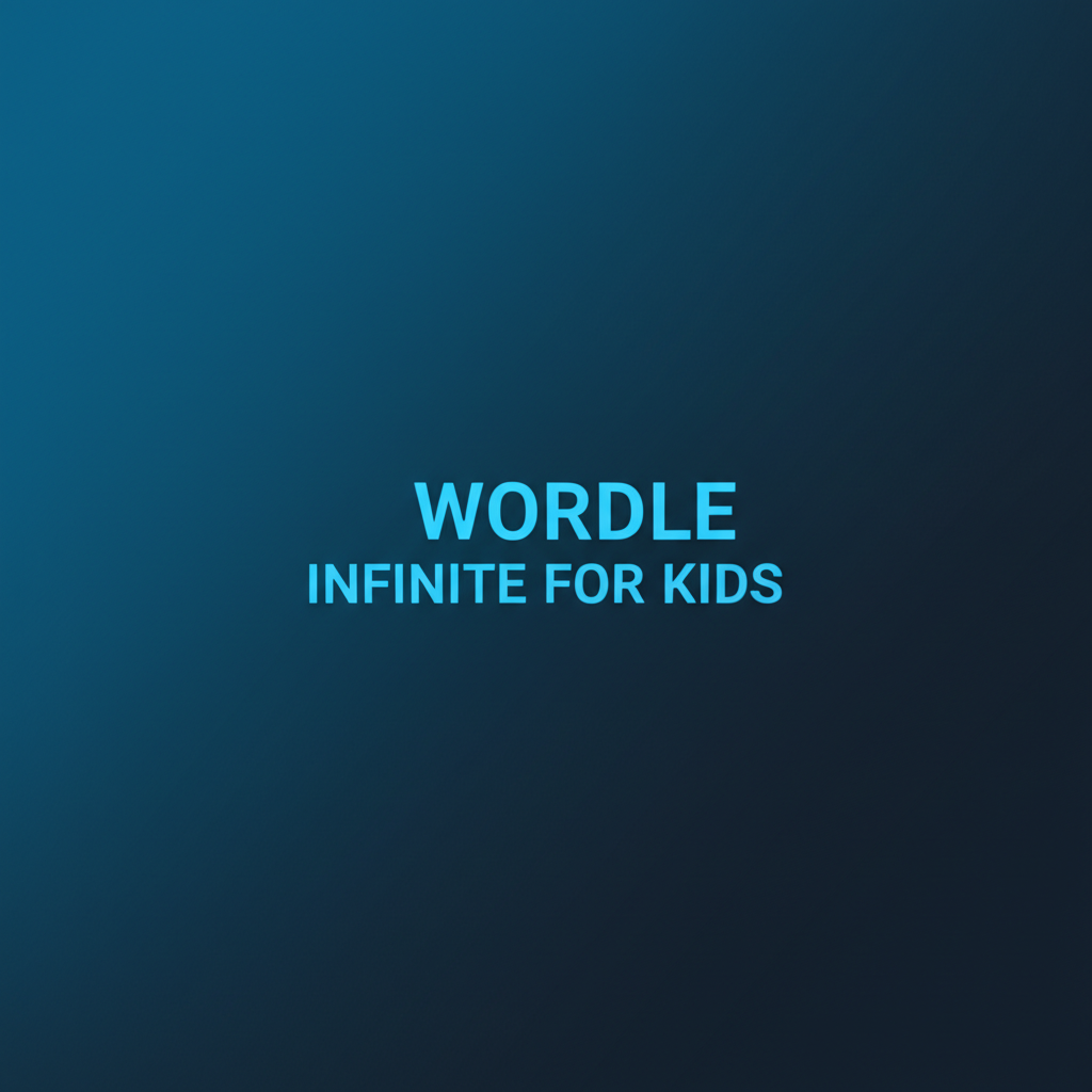 Children playing Wordle Infinite For Kids